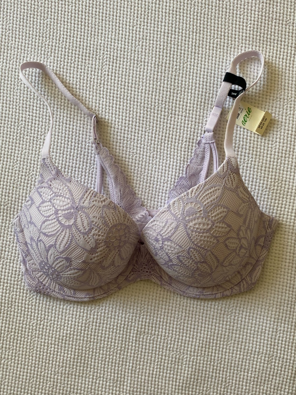 aerie • Lace T-Shirt Bra in Lavender